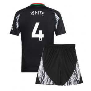 Arsenal Ben White #4 Dětské Venkovní dres komplet 2024-25 Krátký Rukáv (+ trenýrky)